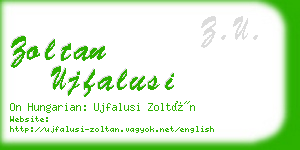 zoltan ujfalusi business card